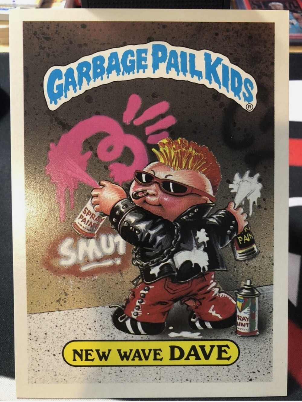 1986 Topps Garbage Pail Kids Giant 5x7 Series 1 New Wave Dave #30